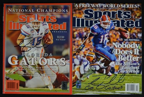 Tim Tebow Signed Sports Illustrated Magazines (2)